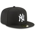 thumbnail image 3 of Men's New Era Black New York Yankees 59FIFTY Fitted Hat, 3 of 5