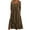 Brown, variant on Women's Long Sleeve Ruched Layered Ruffle Hem Tiered A Line Maxi Dress Casual Round Neck Empire Waist Flowy Long Dresses with Pockets