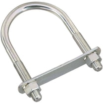 National Hardware N347-807 U-Bolt, 1/2-13 Thread, 2-1/2 in L Thread, Steel, Zinc