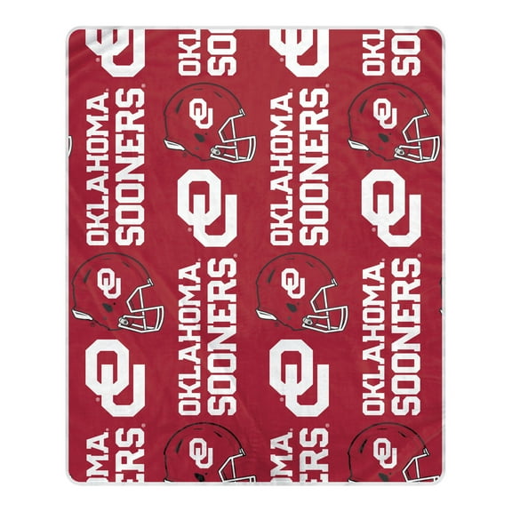Pegasus Oklahoma Sooners 50" x 60" Homefield Stacked Logos Ultra Soft Blanket