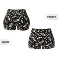 thumbnail image 3 of Sikiie Honey Bees at Night Print Workout Shorts Women Scrunch Butt Gym Shorts Seamless High Waist Tummy Control Yoga Biker Athletic Shorts, 3 of 5