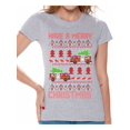 thumbnail image 1 of Awkward Styles Christmas Fire Truck Tshirt for Women Firefighter Ugly Christmas T Shirt Funny Xmas Gifts for Firefighter Superhero Fire Truck Pulled By Reindeer Shirt Funny Christmas Shirts for Women, 1 of 4
