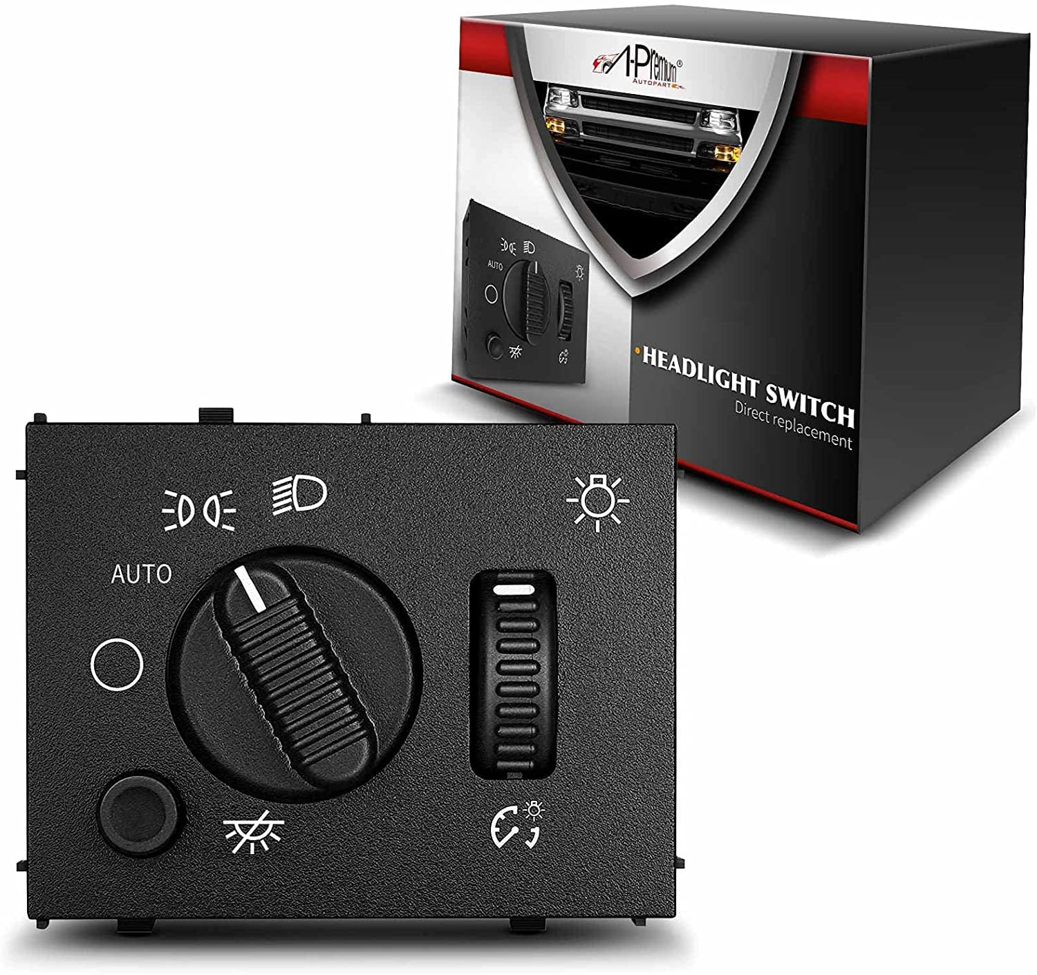 APremium Headlight Switch Headlamp Dimmer Compatible with Chevy