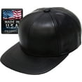 thumbnail image 2 of MADE IN USA Genuine Leather Baseball Cap Adjustable Velcro Closure, 2 of 8