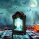thumbnail image 5 of Lámpara de lápida para decoración de Halloween, truco, pequeño regalo, decoración de casa fantasma, luz nocturna LED, 5 of 6