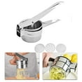 thumbnail image 6 of Mosiee 1 Set Stainless Steel Press Mashed Press Squeeze Potato Ricer Fruit Vegetable Lemon Masher Heavy Duty Manual Juicer Kitchen Tool, 6 of 8