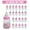 Pink, variant on 24 Fillable Bottles for Baby Shower Favors Blue Pink Party Decorations Girl Boy