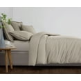 thumbnail image 4 of Cannon Heritage Solid 2-Piece Twin XL Duvet Set in Greige, Polyester , Adult, All Season, OEKO-TEX Certified, 4 of 6