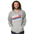 thumbnail image 5 of Funny Dubble Bubble Size Matters Zip Up Hoodie Men's Women's Brisco Brands S, 5 of 6