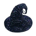 thumbnail image 1 of de Halloween para disfrazarse de adultos, gorro de para escenario, accesorios para disfraz de Lentejuelas moradas, 1 of 8