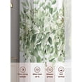 thumbnail image 6 of Sage Green Eucalyptus Leaves Sheer Curtains 72 Inch Length 2 Panels Set for Living Room/Bedroom, Spring Summer Botanical Floral Curtain Sheers Drapes Rod Pocket Curtains Window Treatment 52''x72''x2, 6 of 7