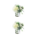 thumbnail image 1 of Naiovety 2 piezas de flores falsas de hortensia de seda de bajo mantenimiento para interiores o exteriores fáciles de limpiar y duraderas Type3 NO3, 1 of 6