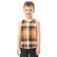thumbnail image 2 of Plaids Pattern with Yellow Orange Black Vest Undershirt Tank Top Sleeveless Quick Dry L, 2 of 7