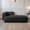 Boucle Black, variant on Modern Upholstered Chaise Lounge Sofa, Boucle Fabric Indoor Lounge Chair for Living Room, Bedroom & Office