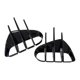 thumbnail image 3 of Bumper Side Vent Spoiler Canard Covers Sticker Carbon Fiber for Stinger 2018-2023 GT GT-Line, 3 of 5
