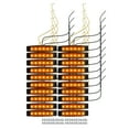 thumbnail image 1 of Unique Bargains Front Rear Side Marker Light 6 LED for Trailer Truck Caravan RV Van Lorry Tractor Amber (Set of 20), 1 of 7