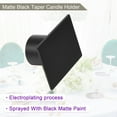 thumbnail image 3 of Uxcell Black Candlestick Holder Metal Square Candle Stand Centerpieces Decoration 4 Pack, 3 of 6