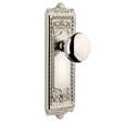 thumbnail image 4 of Grandeur Winfav_Psg_234 Windsor Solid Brass Rose Passage Door Knob Set - Nickel, 4 of 7