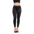thumbnail image 2 of MeMoi Glambrut Metallic Shimmer Leggings - Womens - Female (Medium/Large, Black), 2 of 3