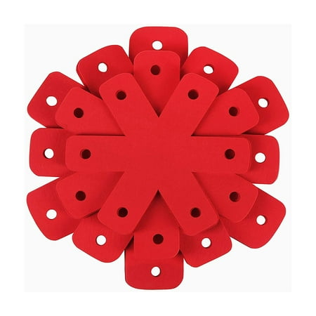 

Gerich 12 Pcs Felt Pad Pot Pan Protector Anti Scratch Non Stick Cookware Utensils Tool Red