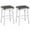 White/Gray, variant on Costway 30'' Dining Bar Stool Set of 2 Pub Height Padded Seat Wood Frame Kitchen White