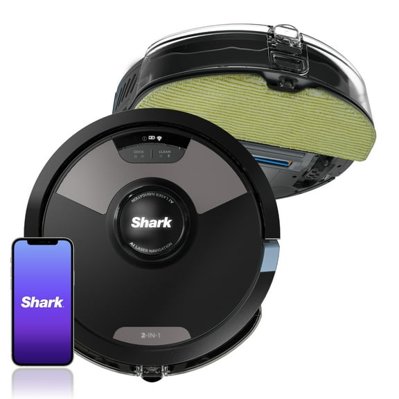 Shark AI Ultra 2-in-1 Mop and Robot Vacuum, Wet & Dry, Carpet & Hard Floor, Sonic Mopping, Matrix Clean, RV2620WD