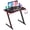 Red, variant on PayLessHere 47 Inch Gaming Desk PC Carbon Fiber Table Ultimate Gamer Workstation with Cup Holder & Headphone Hook for Home Office,Red