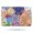 Mandala Pioneer Flower, variant on Mandala Pioneer Flower Collage Bathroom Rugs Mat,Non Slip Microfiber Bathroom Rug,Rubber Backing,Soft Bathroom Mats for Bathroom Floor,Tub and Shower,17x27in(43x68cm)