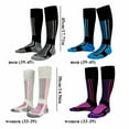 thumbnail image 3 of Harpily Compression Socks for Women Socks Winter Men Women Outdoor Sports Snowboard Cotton Thermal Warm Long Ski Socks Winter Compression Socks for Women, 3 of 5