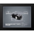 thumbnail image 2 of Rogan, Mark 18x15 Black Modern Framed Museum Art Print Titled - Porsche Speedster 1959 White, 2 of 5