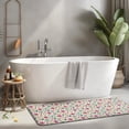 thumbnail image 2 of Lightgreen Daisy Flower Pink Blooms Pattern Kitchen Rug Mat,Kitchen Runner Rugs Non Skid Washable,Decorative Kitchen Floor Mats for Kitchen,Sink,Laundry,17"x47.2", 2 of 7
