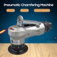 thumbnail image 2 of Máquina de biselado neumático Irfora Mini máquina de biselado neumática con entrada de aire de 1/4 de pulgada, herramienta de biselado manual portátil con profundidad y entrada de aire ajustables para Irfora Máquina de biselado neumático, 2 of 7