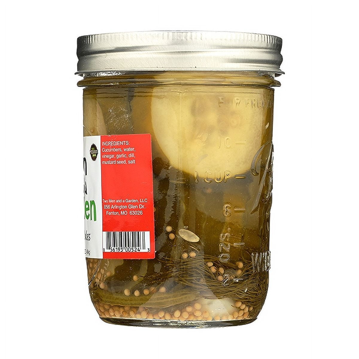 Two Men and A Garden, Sliced Dill Pickles, 16oz (454 g.), 1 Count
