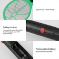 thumbnail image 4 of Inalámbrico Batería eléctrica Mosca Mosquito Swatter Bug Zapper Raqueta Insectos Killer Green Unbranded JY04141-03, 4 of 6