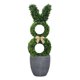 thumbnail image 1 of Planta Falsa Pascua Bonsai Artificial Boxwood Rabbit Topiary (I), 1 of 9