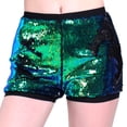 thumbnail image 1 of Pantalones cortos de lentejuelas que cambian de Color para mujer, pantalones cortos de cintura alta, ropa de baile S jinwen Pantalones cortos de mujer, 1 of 8