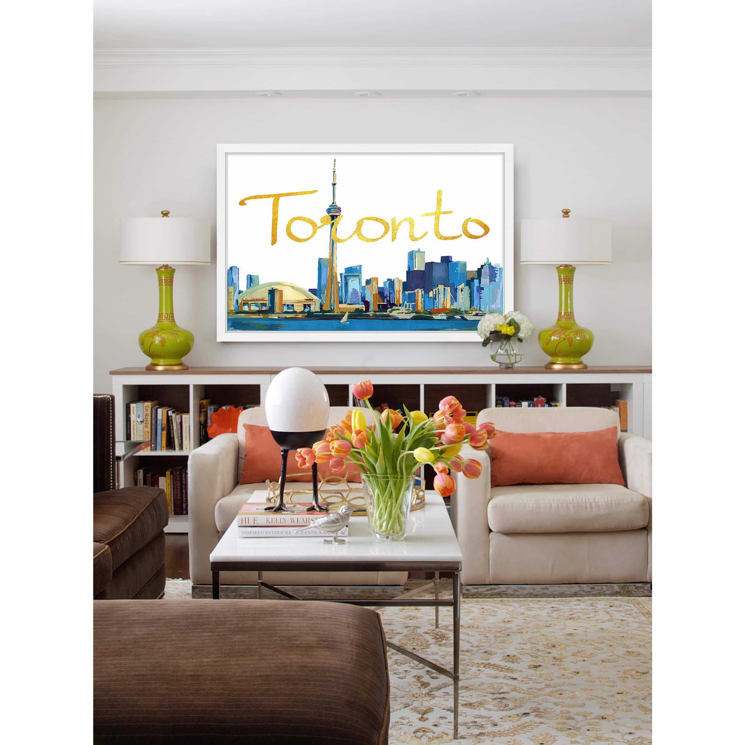 "Toronto Skyline" Framed Painting Print