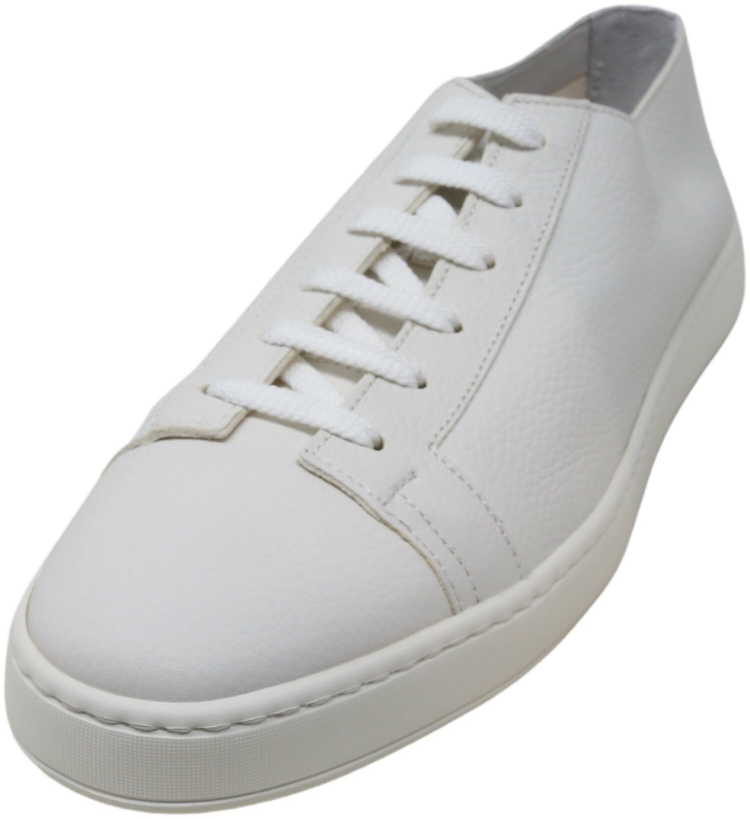 santoni leather sneakers