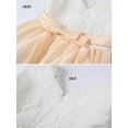 thumbnail image 6 of Maxcozy Toddler Children Girls' Tulle Flower Princess Wedding Dress Birthday Party Dresses Champagne 18-24 Months, 6 of 9