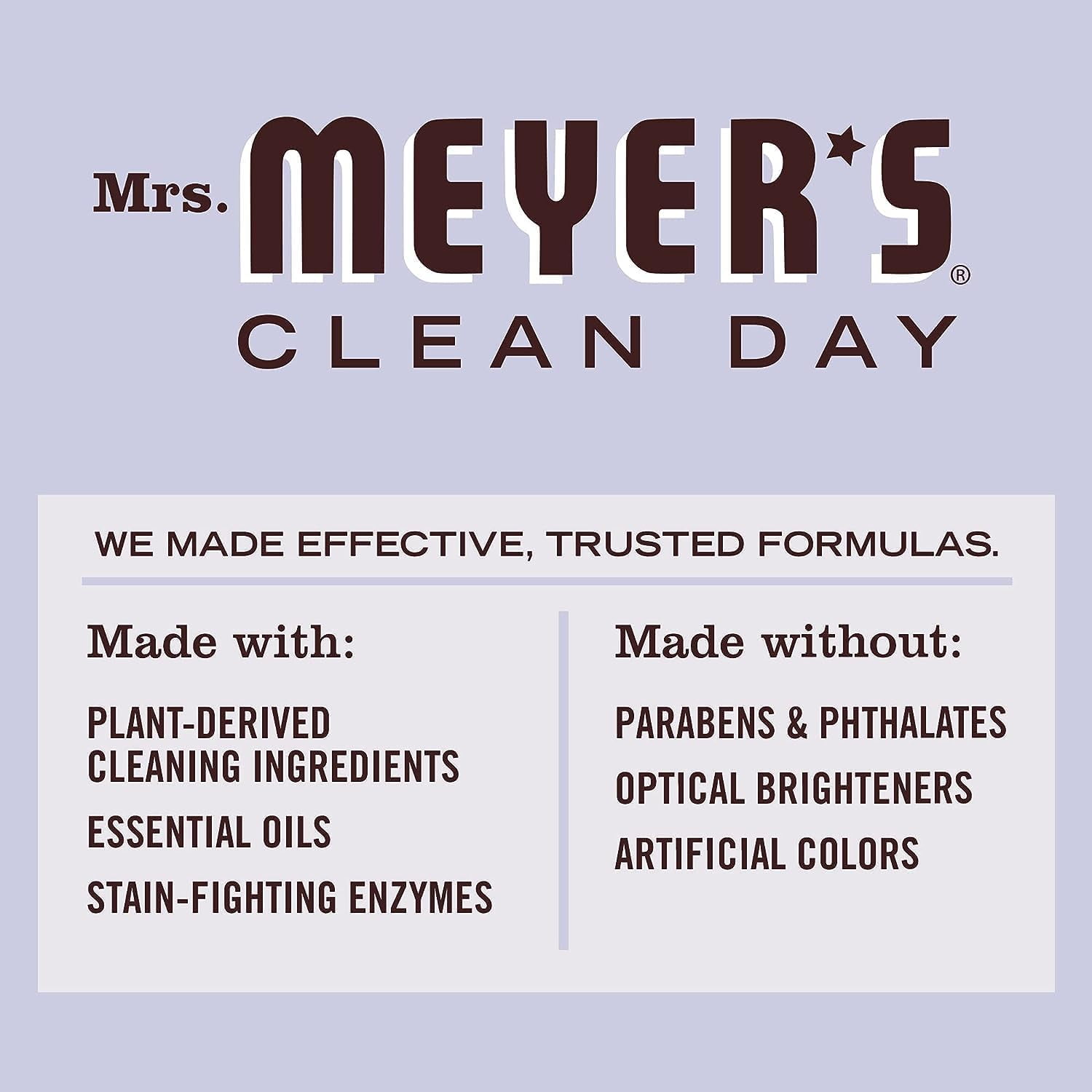 Mrs. Meyer’s Clean Day Lavender Laundry Detergent Concentrated Loads Per Bottle 64 Fl Oz (Pack of 5)