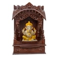 thumbnail image 2 of Pooja Bazar Wooden Pooja Mandir for Home - Torana Temple - Rosewood Finish, Large (W 12 X L 24 X H 34), 2 of 5
