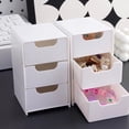 thumbnail image 4 of mdesiwst 1 Set Desktop Storage Box Modular 3-Drawer Organizer Scratch-Resistant Desk Drawers for Jewelry Stationery Cosmetics Storage And Organization, 4 of 8