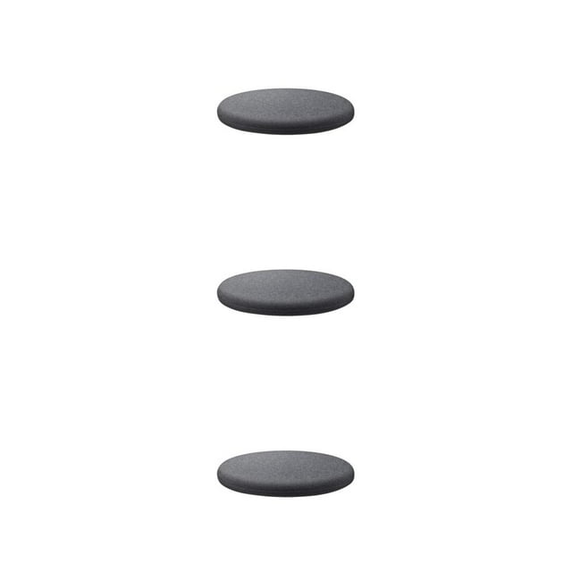 Baohd Coussin de Chaise Doux, Confortable et Agréable pour la Peau Coussin Rond Gris Foncé 40cm 3Set