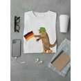 thumbnail image 3 of A German Cat Holding Flag T-Shirt Men -Image by Shutterstock, Male 4X-Large, 3 of 4