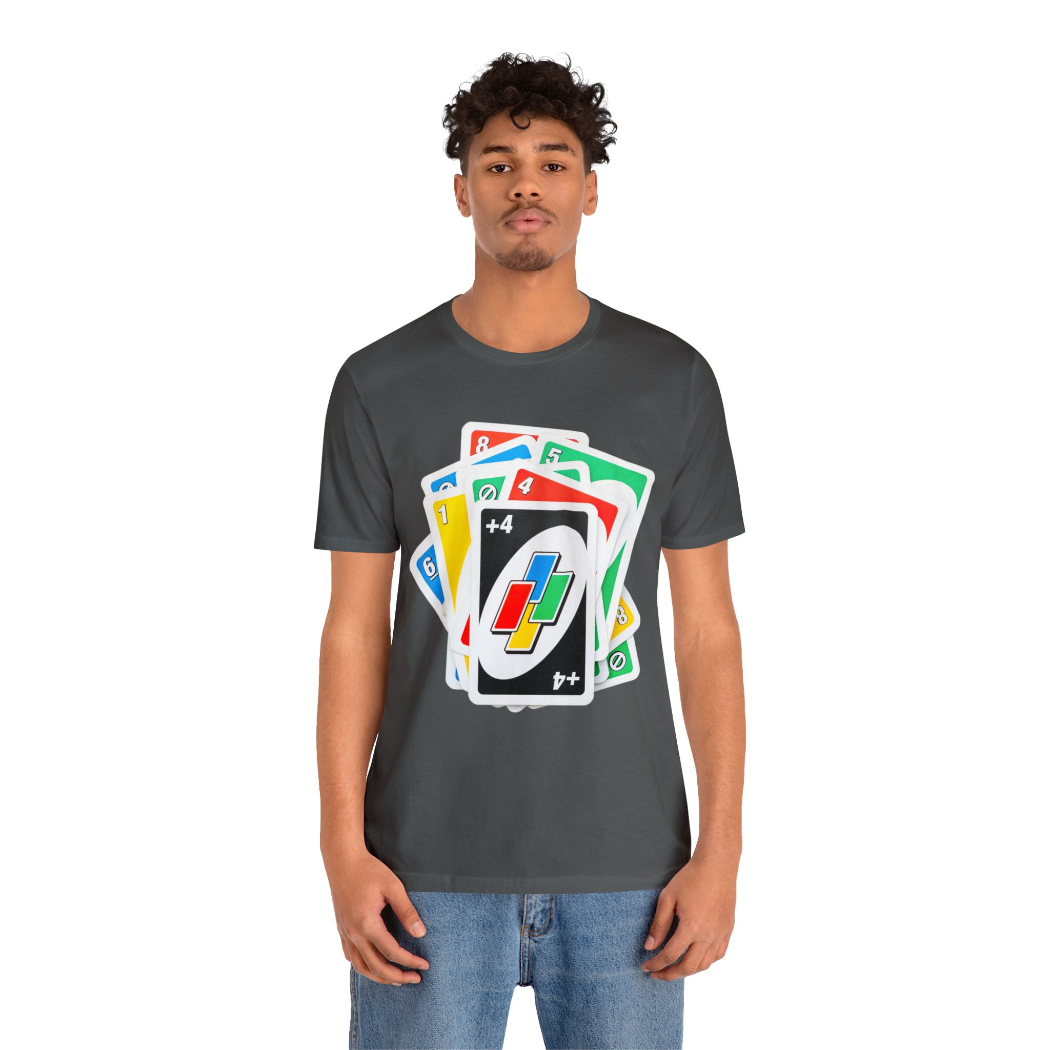 Uno Card Game Tshirt - Fun Draw 4 Stack Design - Draw 4 Tshirt
