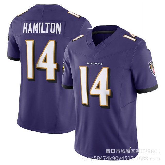 NFL Ravens Ravens camiseta de rugby legendaria de segunda generación #8 Jackson #9 15 57