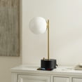 thumbnail image 5 of SAFAVIEH Ryu 20 in. Glam Black Iron USB Port Table Lamp with White Shade, 5 of 6