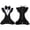 Black-M, variant on Dog Formal Harness Vest with Bow Tie, Adjustable Pet Gentleman Outfit for Wedding, Party & Holiday Occasions, (Black L)