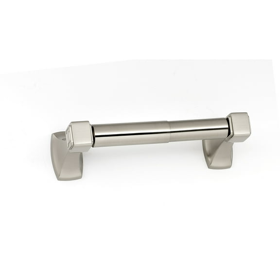 Alno A6560 Cube 7-1/2" Wide Double Post Toilet Paper Holder - Nickel