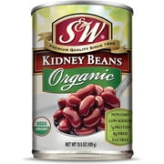 (12 Pack) S&W - Organic Canned Kidney Beans, 15.5 Ounce Can